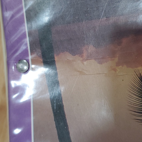 VINTAGE TRAPPER KEEPER TROPICAL SCENERY PALM TREES SUNSET - Picture 10 of 12